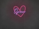 Heart Open Liquid Neon Sign