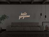 Hello Gorgeous Liquid Neon Sign