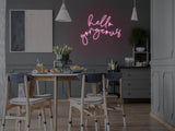 Hello Gorgeous 2.0 Liquid Neon Sign