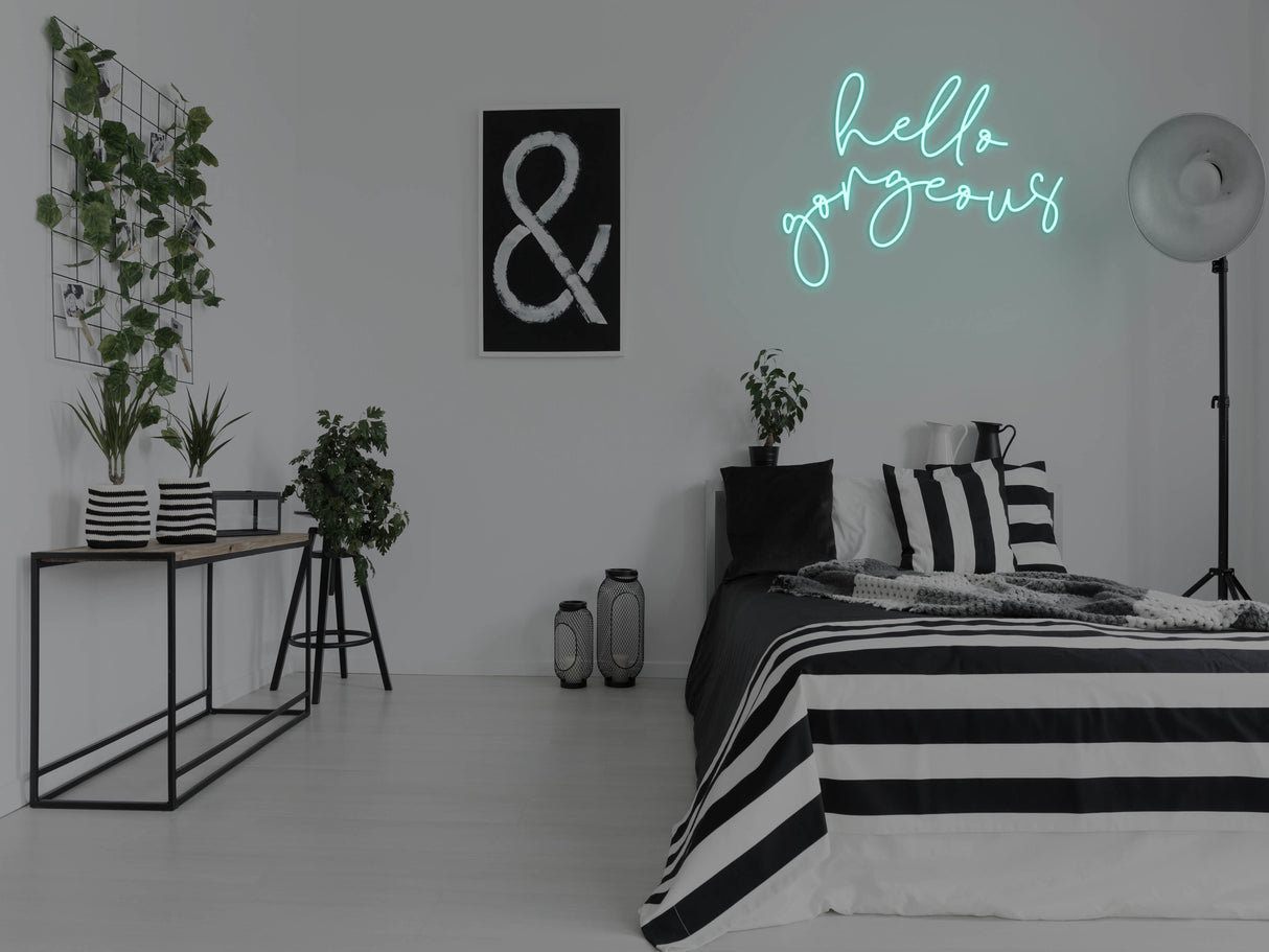 Hello Gorgeous 2.0 Liquid Neon Sign