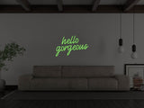 Hello Gorgeous Liquid Neon Sign