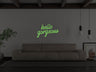Hello Gorgeous Liquid Neon Sign
