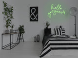 Hello Gorgeous 2.0 Liquid Neon Sign