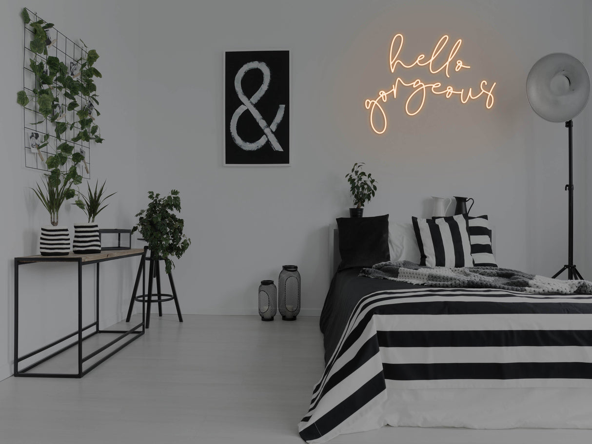 Hello Gorgeous 2.0 Liquid Neon Sign