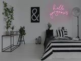 Hello Gorgeous 2.0 Liquid Neon Sign
