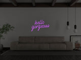 Hello Gorgeous Liquid Neon Sign