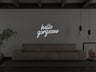 Hello Gorgeous Liquid Neon Sign