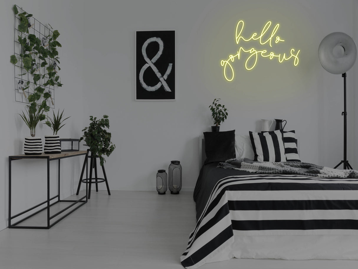 Hello Gorgeous 2.0 Liquid Neon Sign