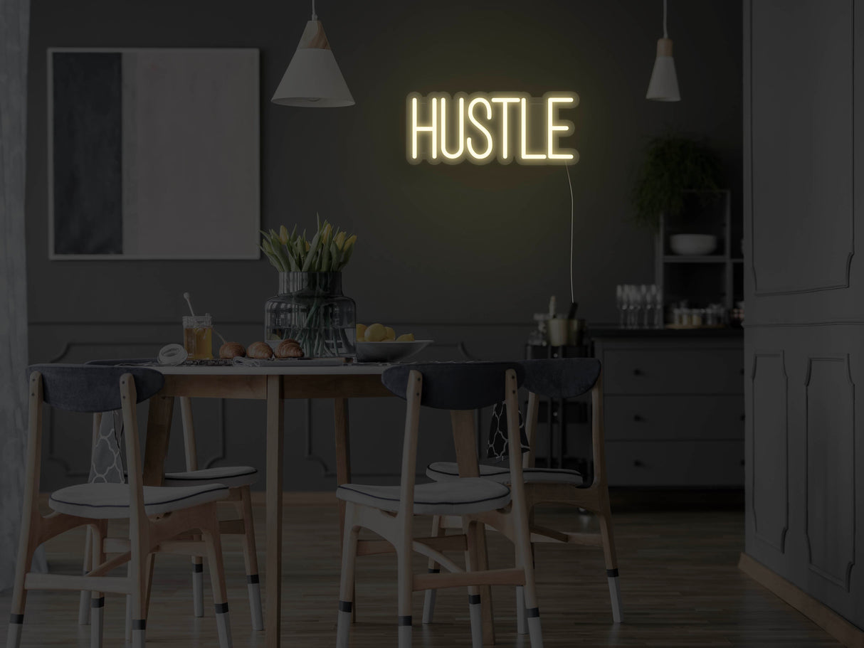 Hustle Neon Sign
