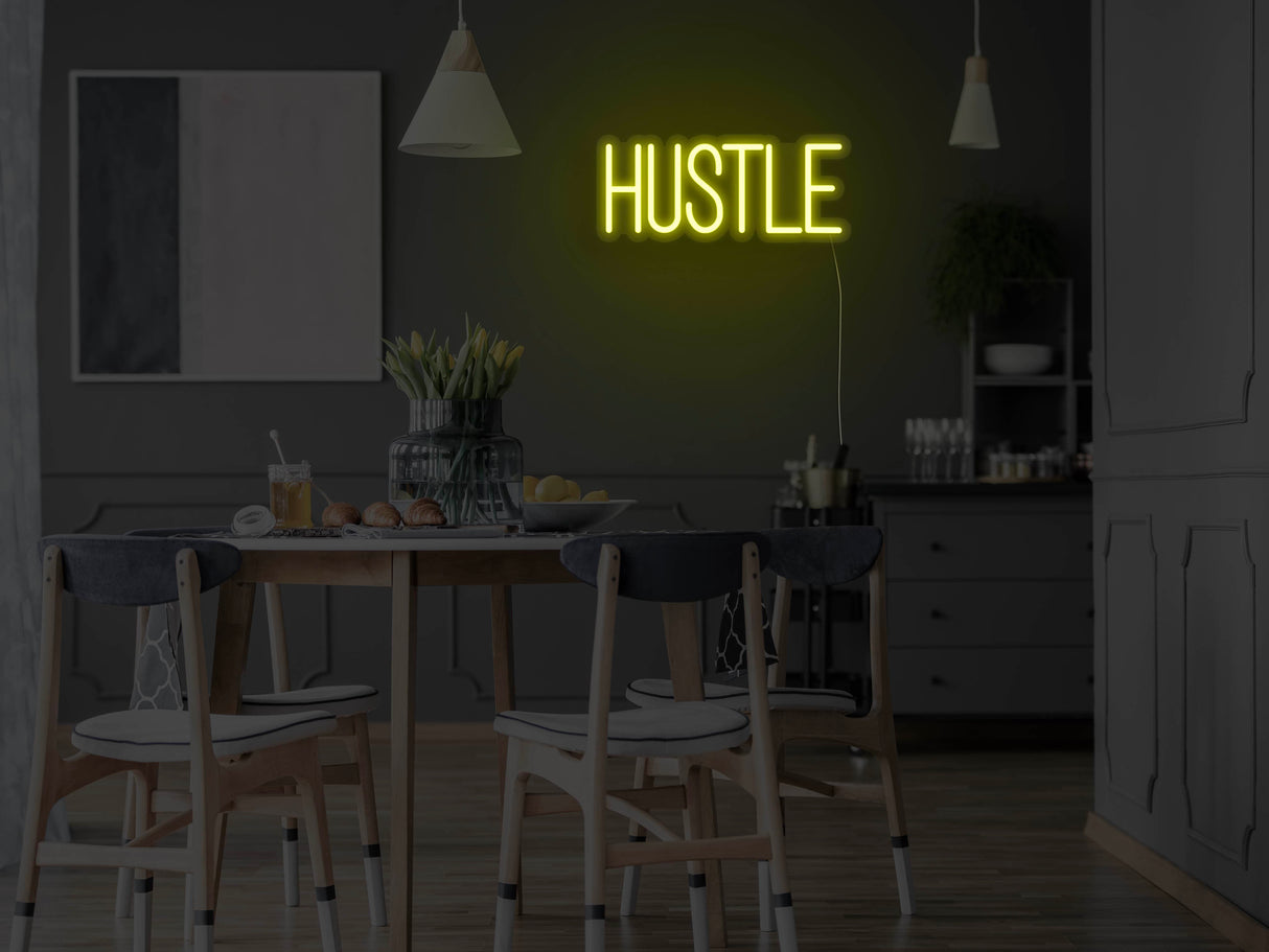 Hustle Neon Sign