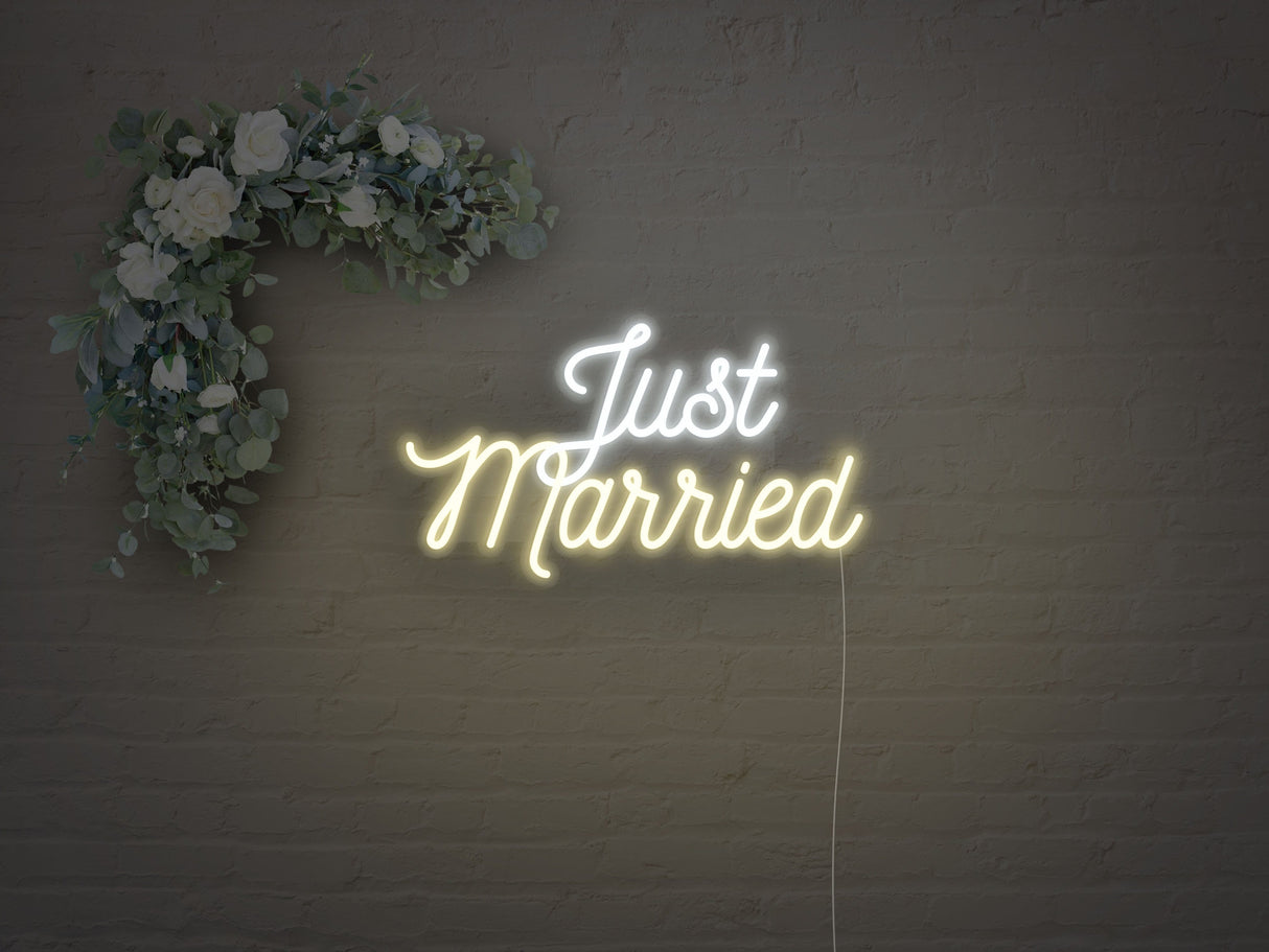 Just Married LED Neon Sign