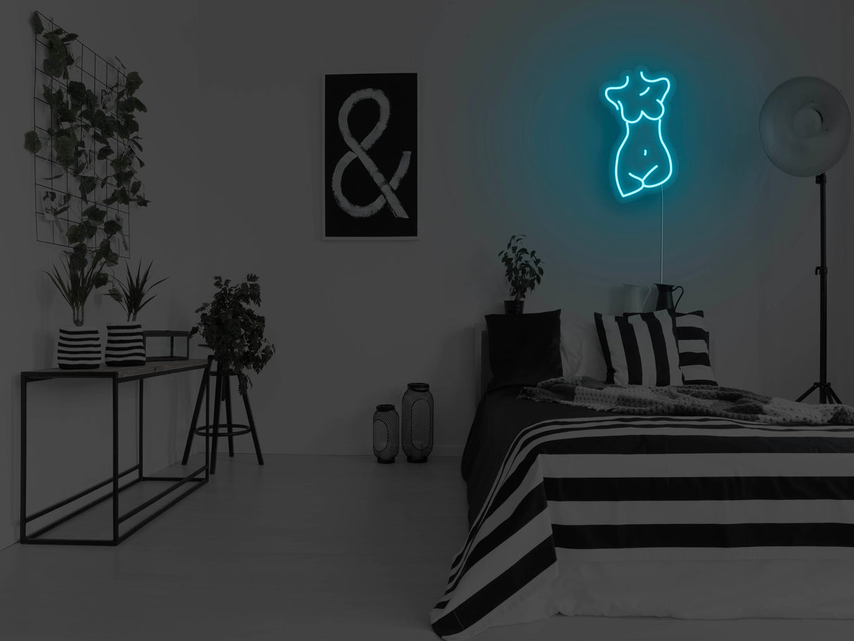 Female Sculpture Liquid Neon Sign
