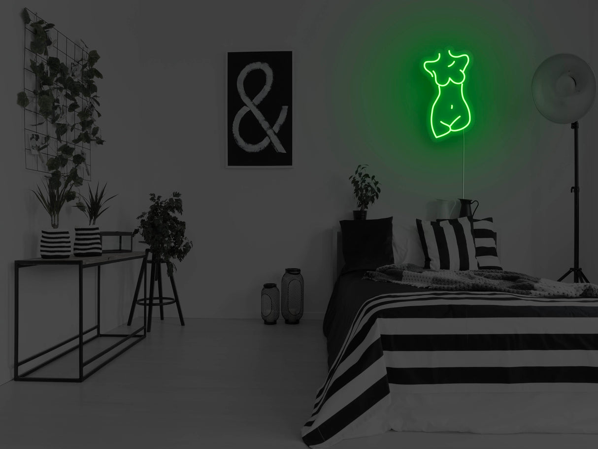 Female Sculpture Liquid Neon Sign