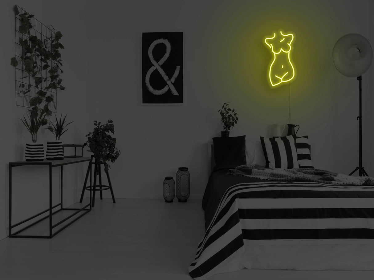 Female Sculpture Liquid Neon Sign