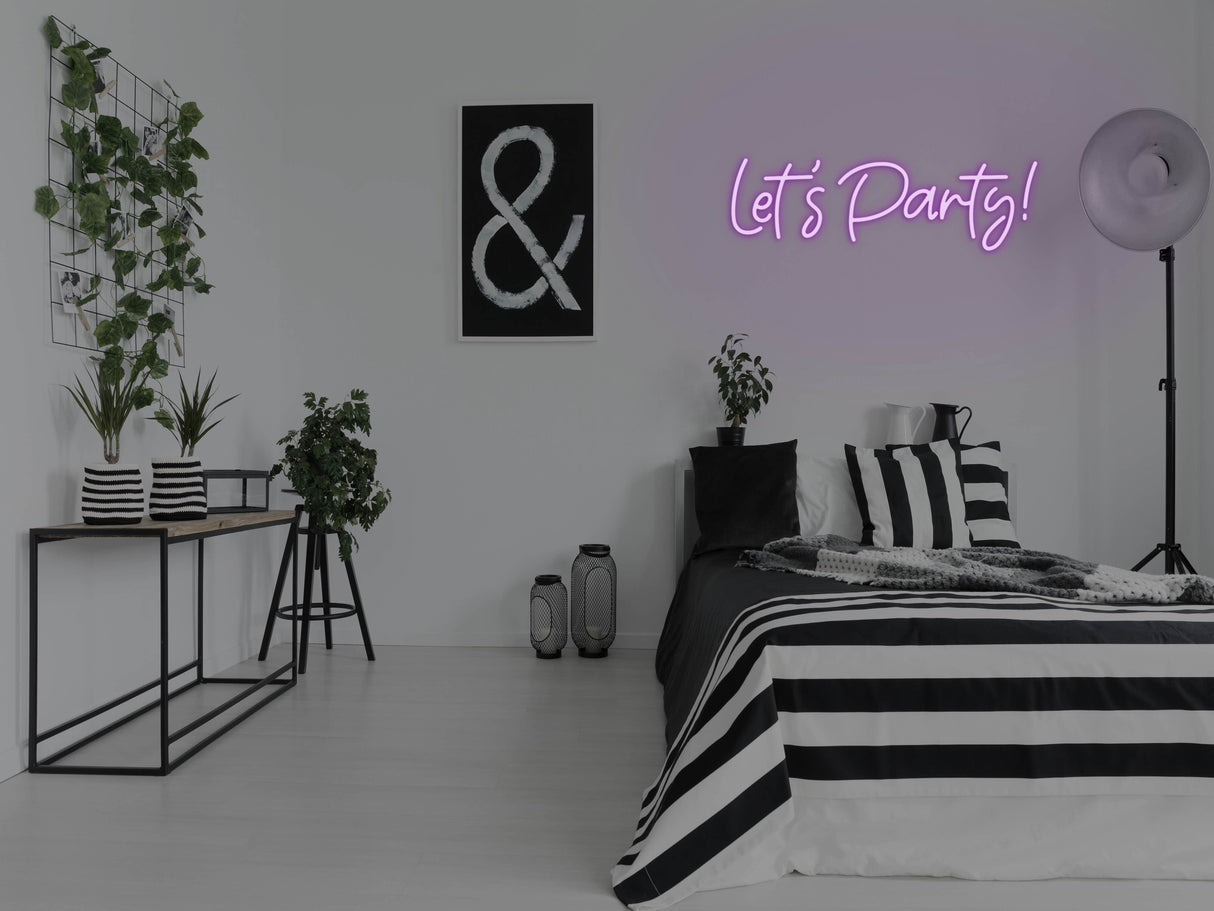 Let's Party! LED Neon Sign