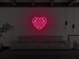 Mom Heart LED Neon Sign