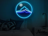 Mountains Liquid Neon Sign