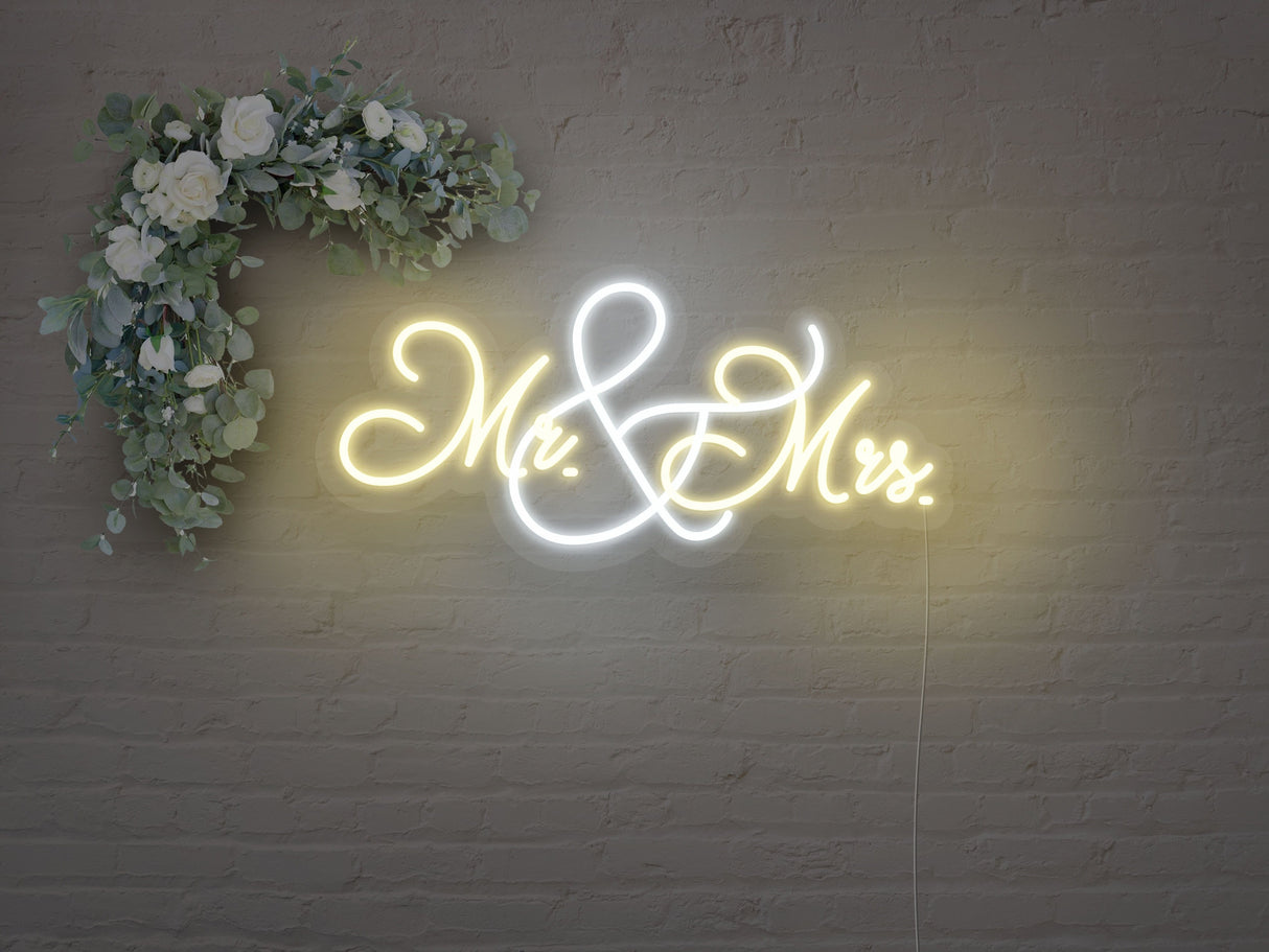 Mr. & Mrs. LED Neon Sign
