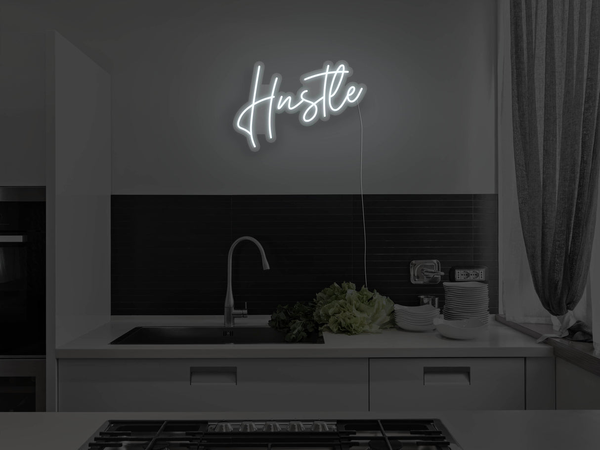 Hustle Version 2 Liquid Neon Sign