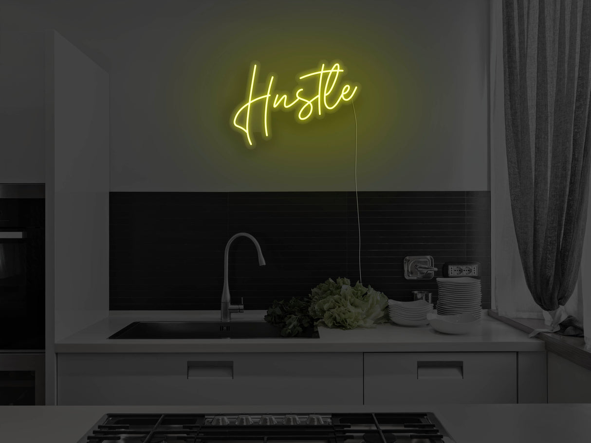 Hustle Version 2 Liquid Neon Sign