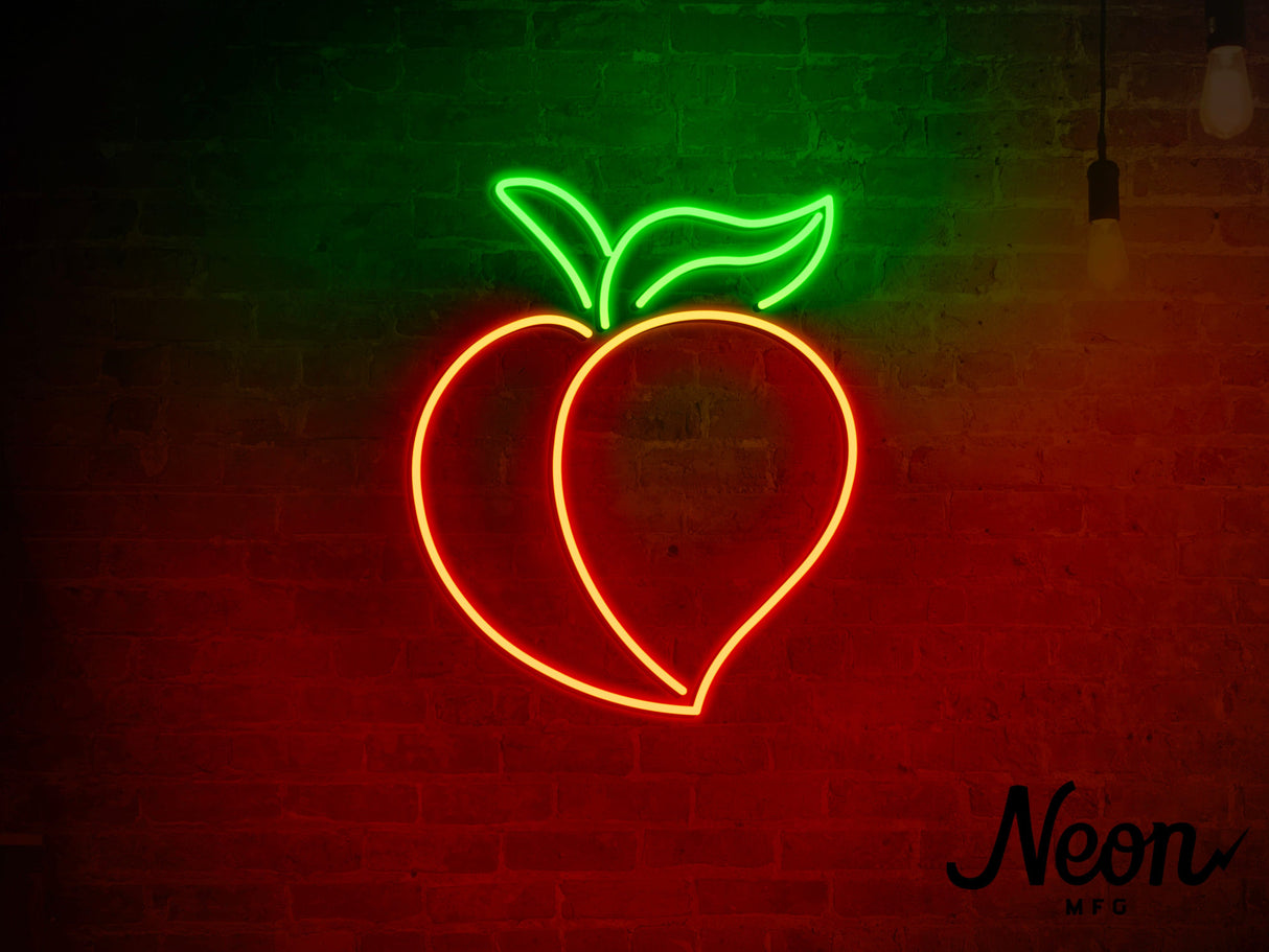 Peach Liquid Neon Sign