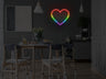 Pride Hearts LED Neon Sign