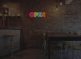 Rainbow Open Liquid Neon Sign