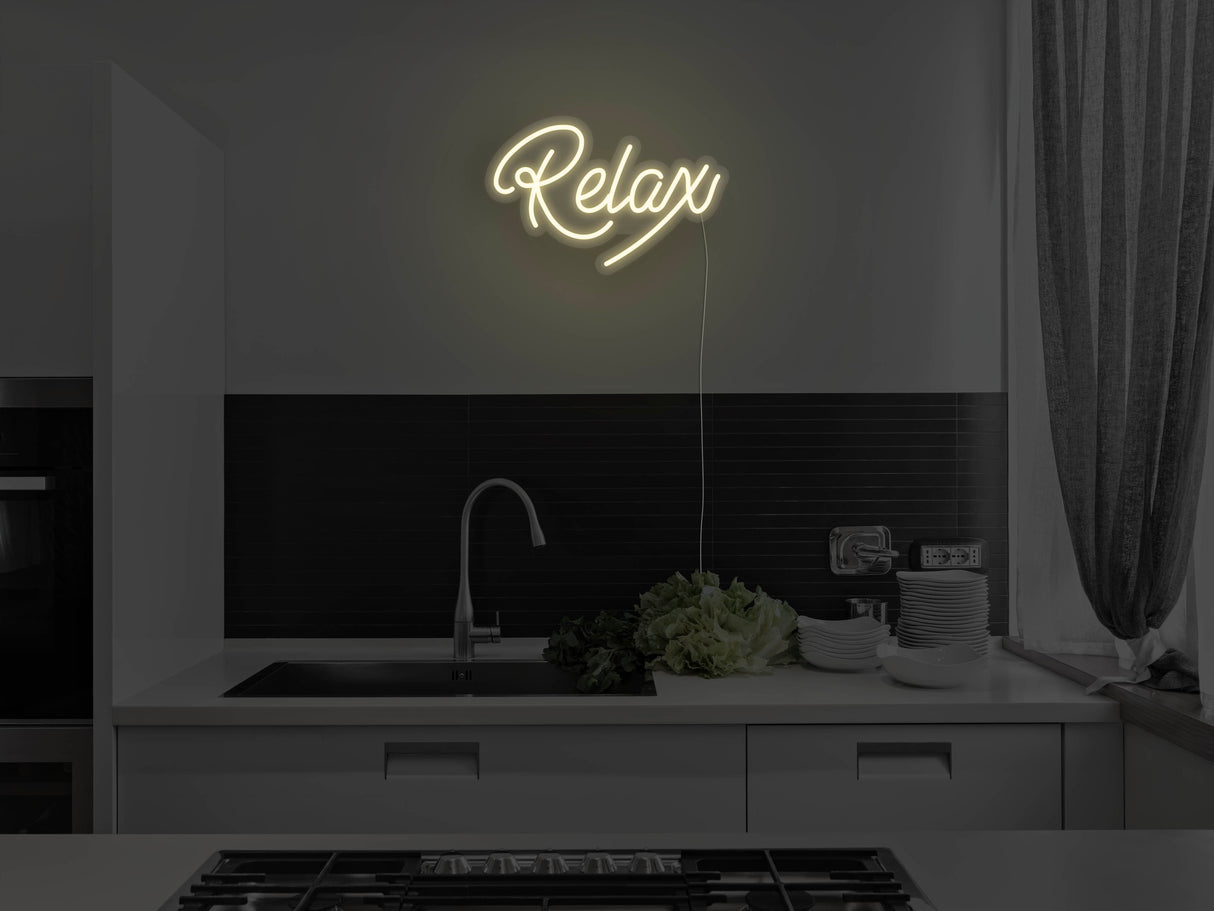 Relax LED Neon Sign