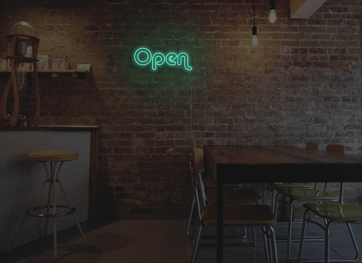 Retro Open Liquid Neon Sign