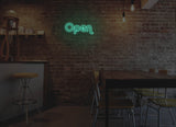 Retro Open Liquid Neon Sign