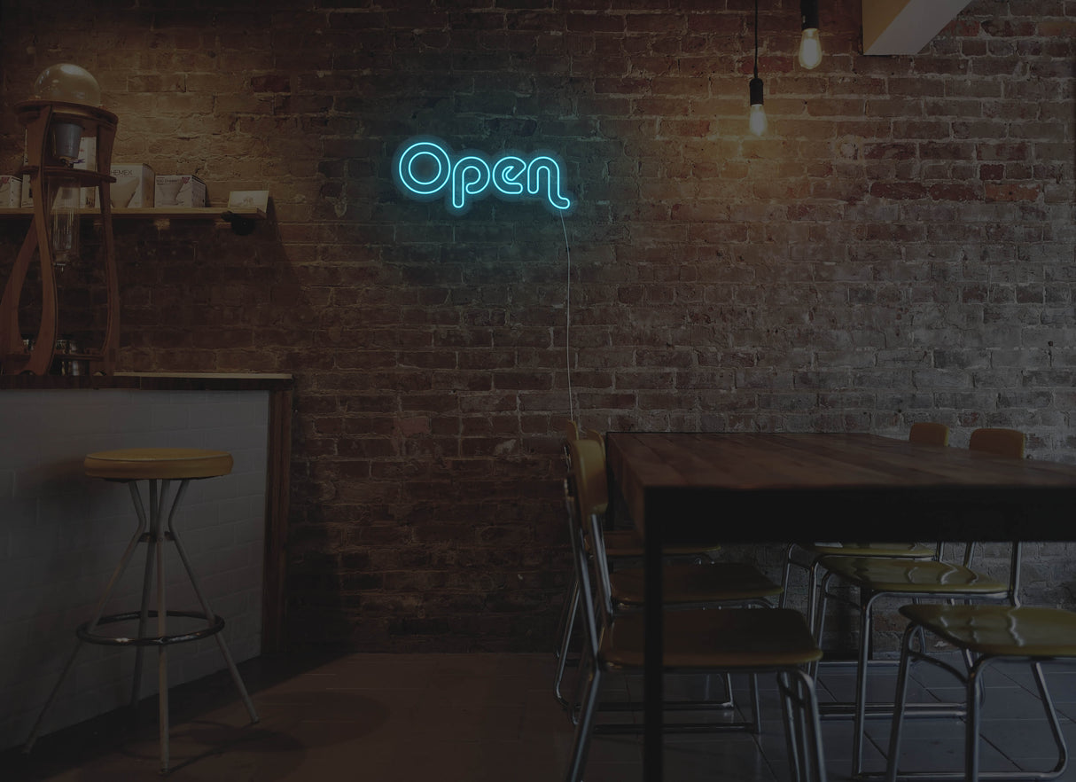 Retro Open Liquid Neon Sign
