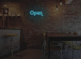 Retro Open Liquid Neon Sign