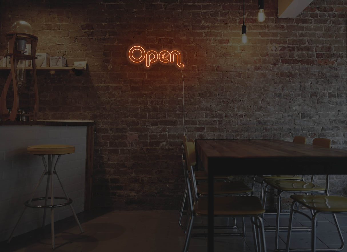 Retro Open Liquid Neon Sign