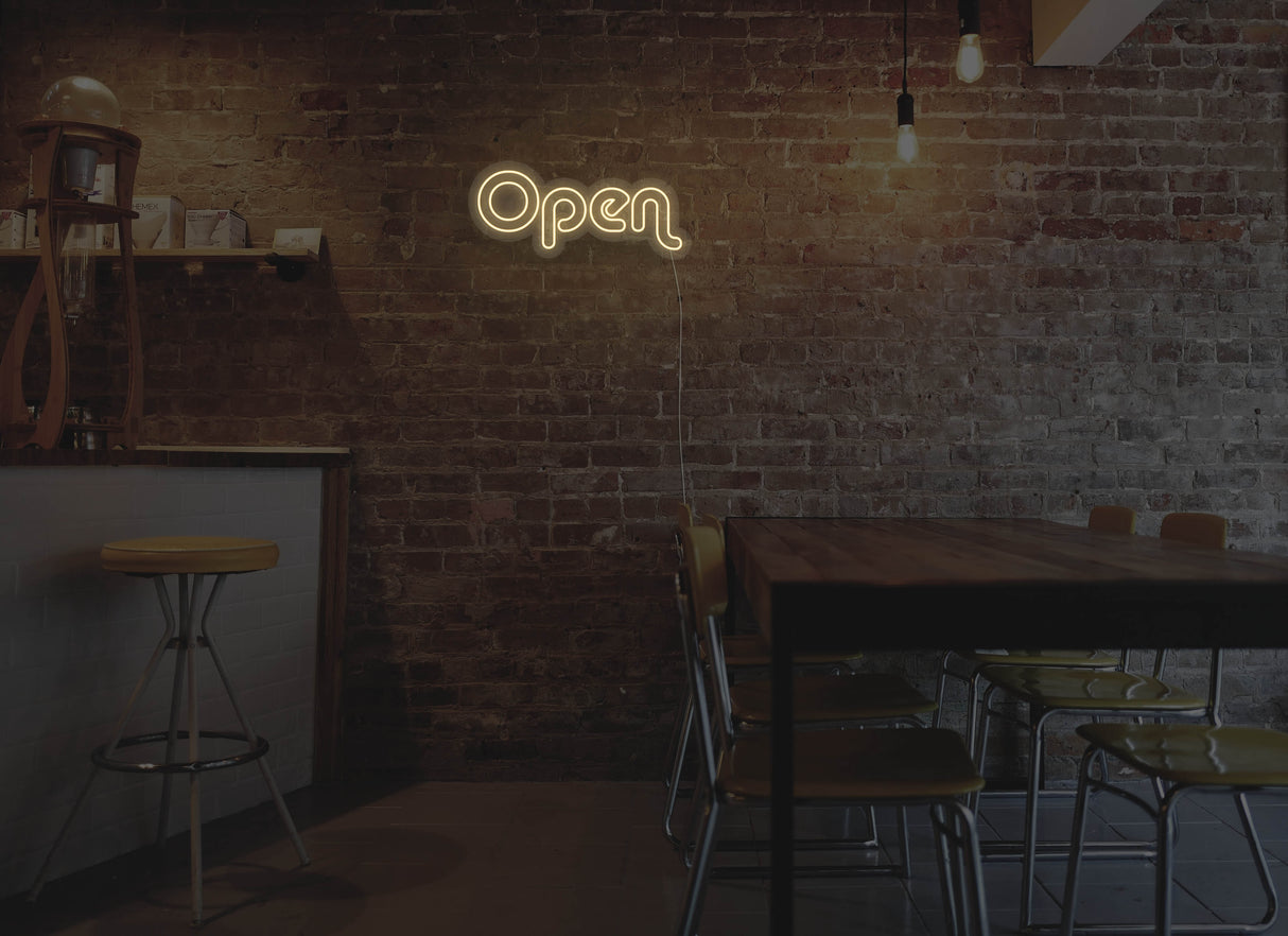 Retro Open Liquid Neon Sign
