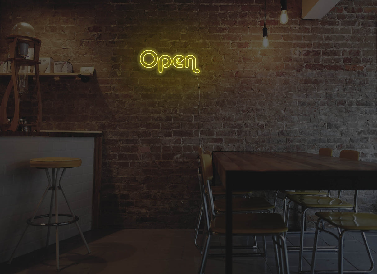 Retro Open Liquid Neon Sign
