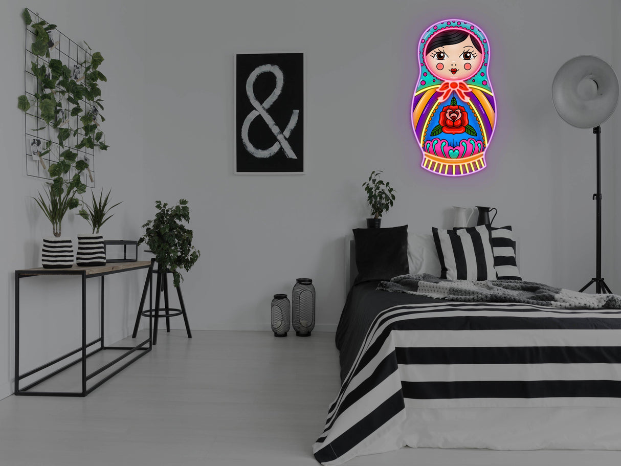 Russian Nested Doll LED Neon Sign