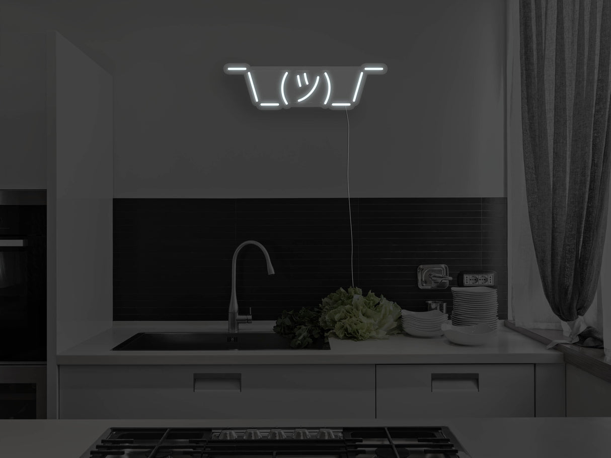 Shrug LED Neon Sign