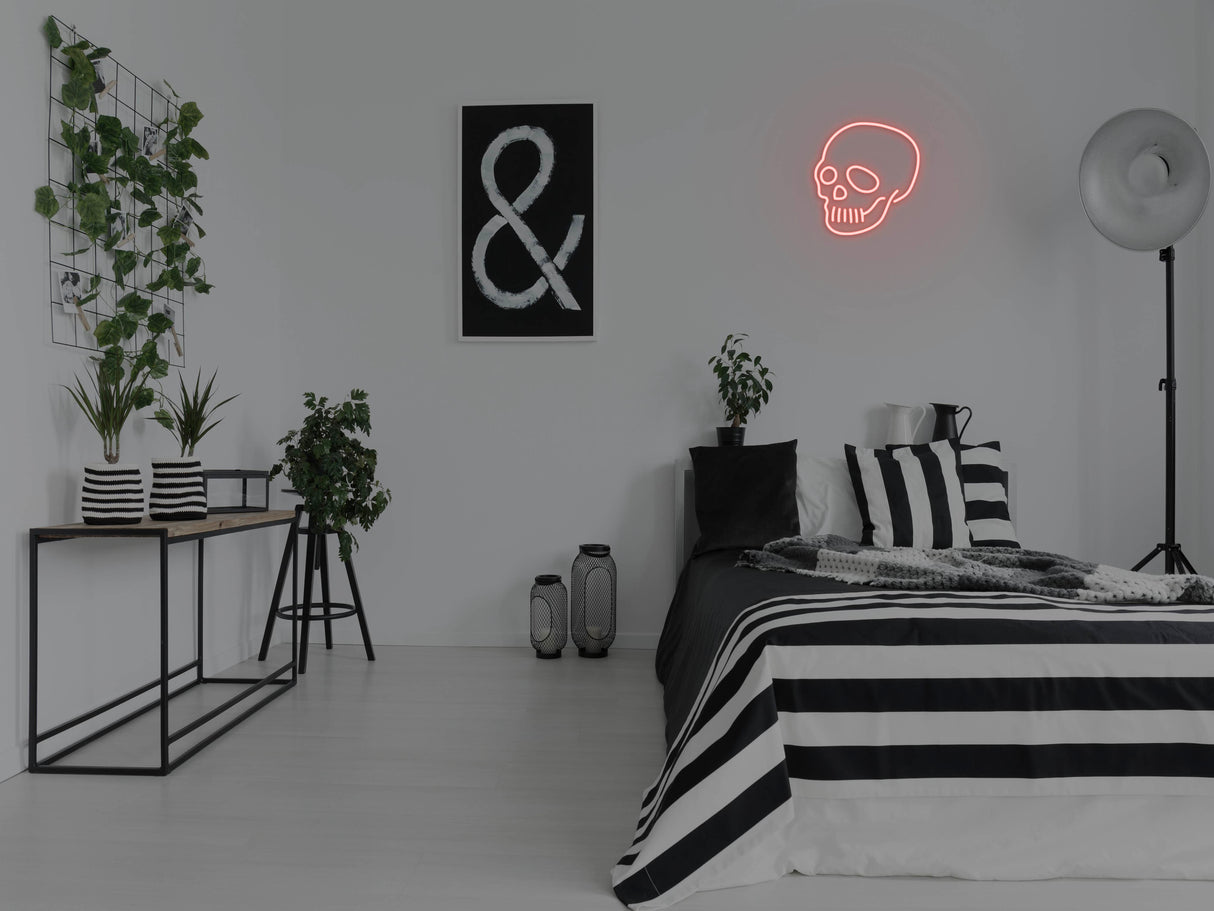 Skull Wall Mounted Liquid Neon Sign