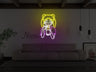 Anime Ramen Girl Liquid Neon Sign