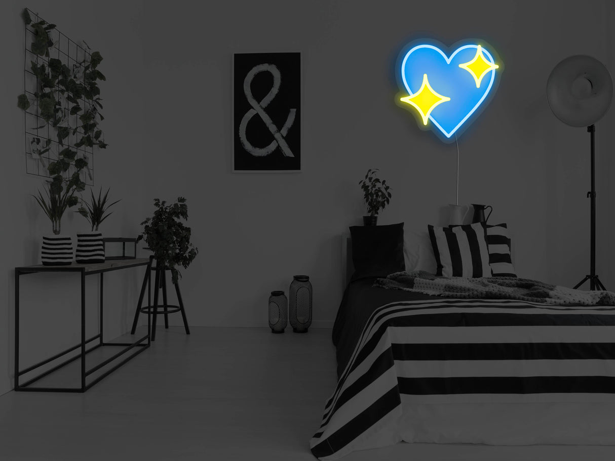 Sparkle Heart LED Neon Sign