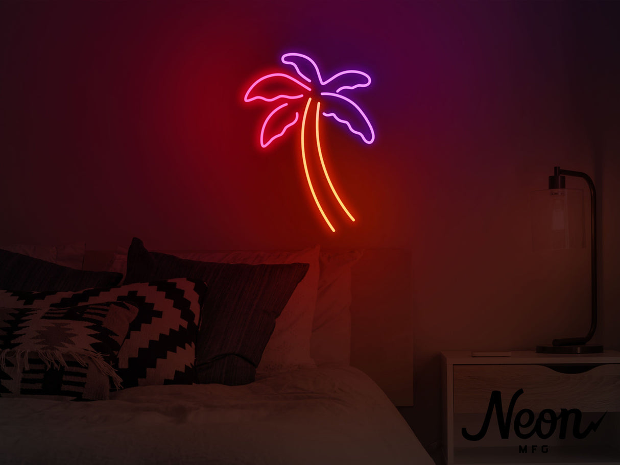 Palm Tree Liquid Neon Sign