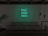 Pronouns LED Neon Sign