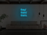Pronouns LED Neon Sign