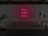 Pronouns LED Neon Sign