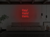 Pronouns LED Neon Sign