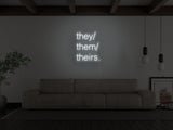 Pronouns LED Neon Sign