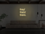 Pronouns LED Neon Sign