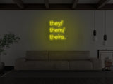 Pronouns LED Neon Sign