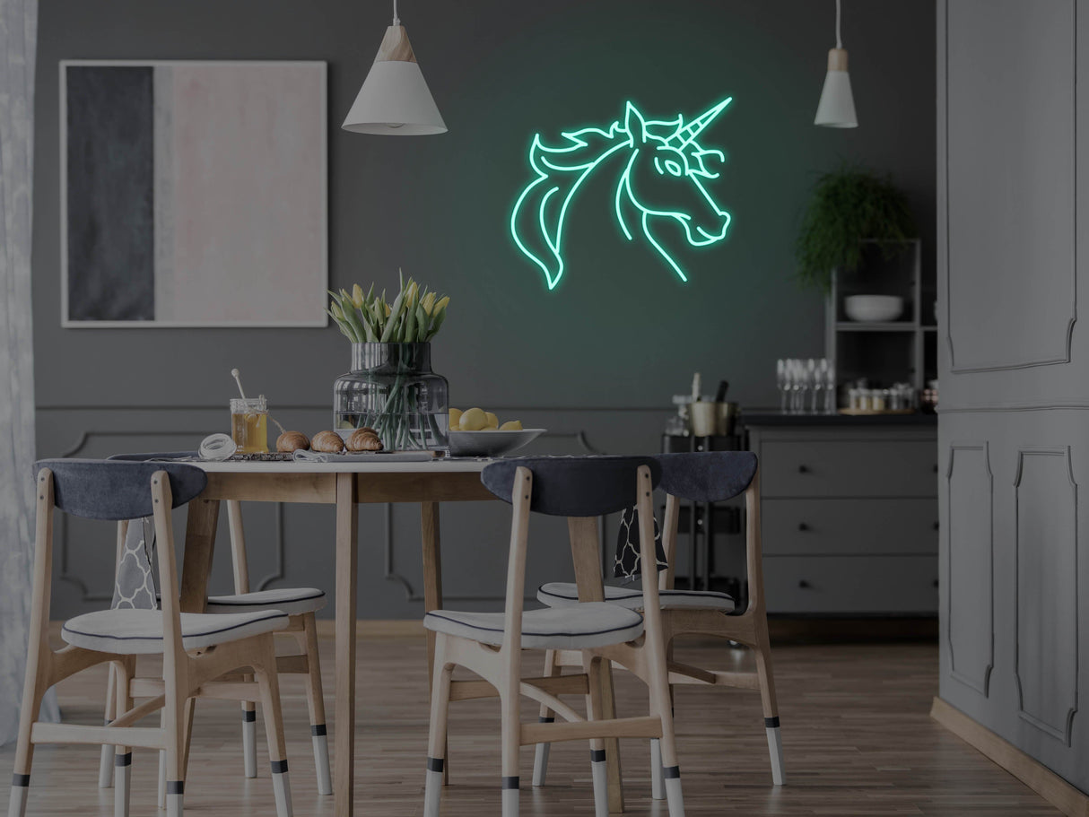 Unicorn Glass Neon Sign