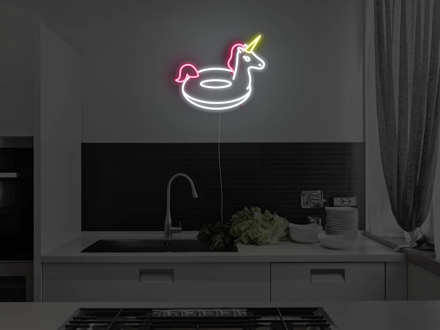 Unicorn Pool Floaty LED Neon Sign